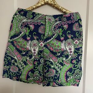 Lilly Pulitzer Paisley Bermuda shorts size 10